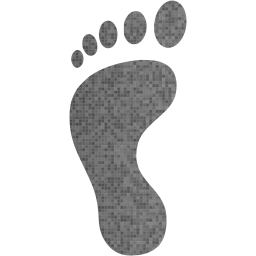 left footprint icon