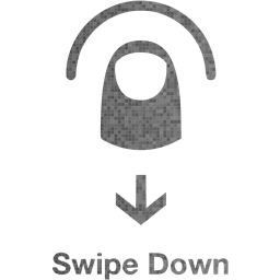 swipe down 2 icon