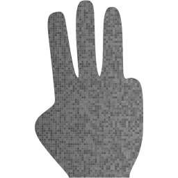 three fingers icon