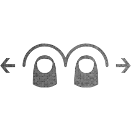 two finger horizontal swipe icon