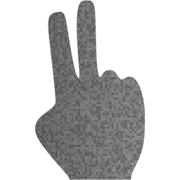 two fingers icon