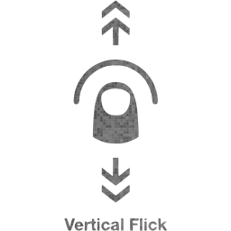 vertical flick 2 icon