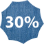 30 percent badge