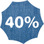 40 percent badge