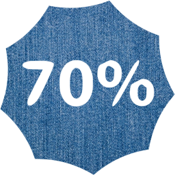 70 percent badge icon