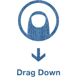 drag down 2 icon