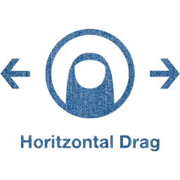 horizontal drag 2 icon