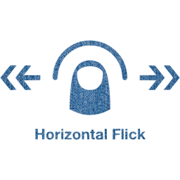 horizontal flick 2 icon