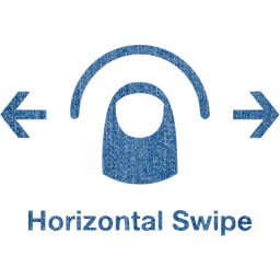 horizontal swipe 2 icon