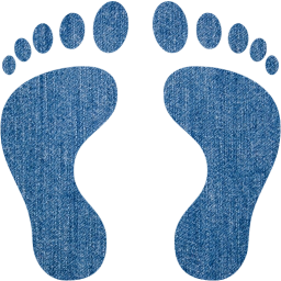 human footprints icon