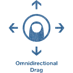omnidirectional drag 2 icon