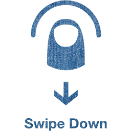 swipe down 2 icon