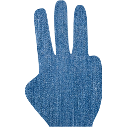 three fingers icon