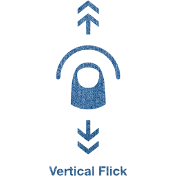 vertical flick 2 icon