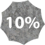 10 percent badge