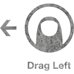 drag left 2 icon