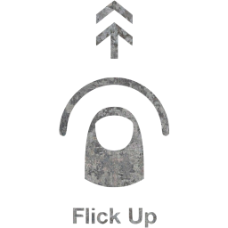 flick up 2 icon