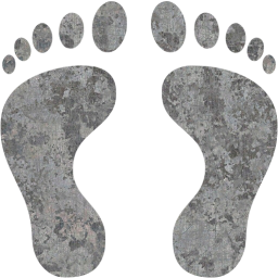 human footprints icon