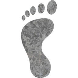 left footprint icon