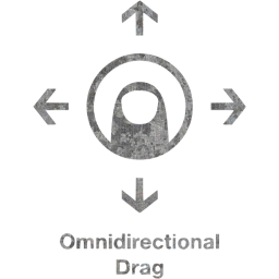 omnidirectional drag 2 icon