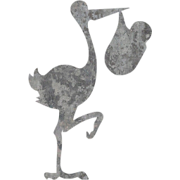 stork with bundle icon