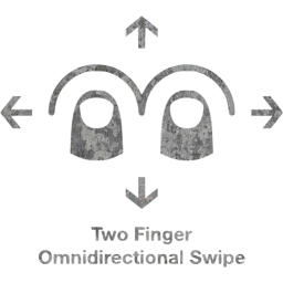 two finger omnidirectional swipe 2 icon