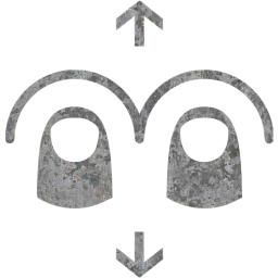 two finger vertical swipe icon