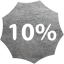 10 percent badge