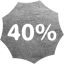 40 percent badge