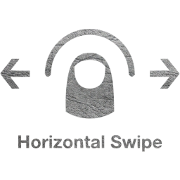 horizontal swipe 2 icon