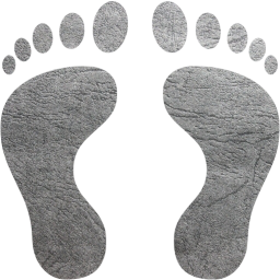 human footprints icon