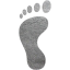 left footprint