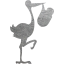 stork with bundle