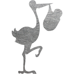 stork with bundle icon