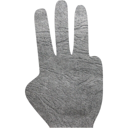 three fingers icon
