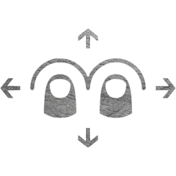 two finger omnidirectional swipe icon