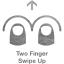 two finger swipe up 2