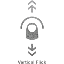 vertical flick 2 icon