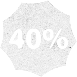 40 percent badge icon