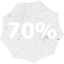 70 percent badge