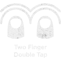 two finger double tap 2 icon