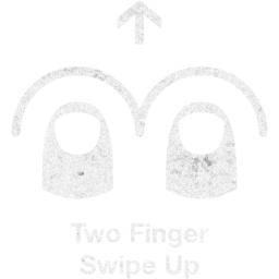 two finger swipe up 2 icon