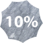 10 percent badge