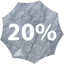 20 percent badge