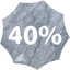 40 percent badge