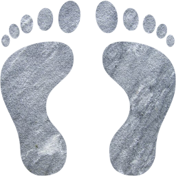 human footprints icon