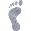 left footprint