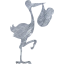 stork with bundle