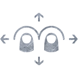 two finger omnidirectional swipe icon
