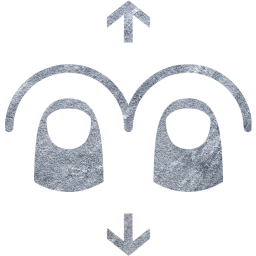 two finger vertical swipe icon